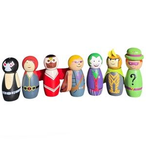 Pottery Barn DC Comics/Marvel Super Hero Figurines Lot